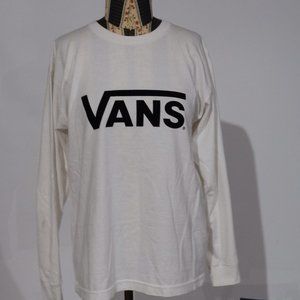 Vans white long-sleeve